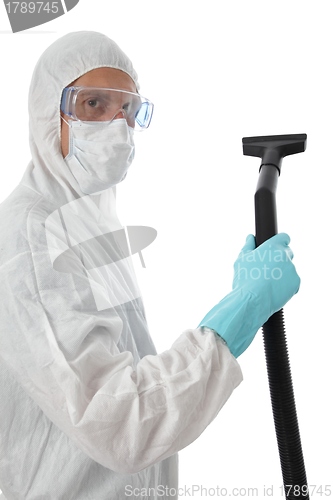 Image of Professional cleaner isolated