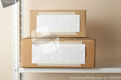 Image of Cardboard boxes