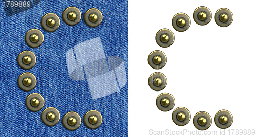 Image of Jeans alphabet