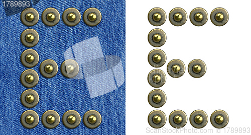 Image of Jeans alphabet