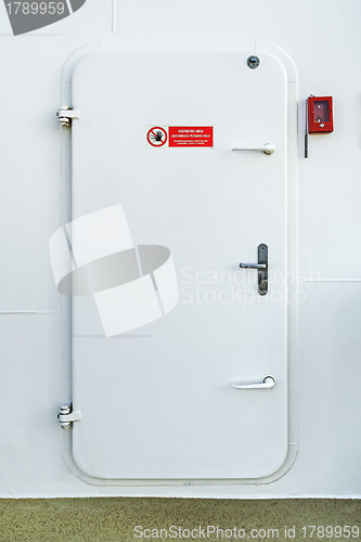 Image of cruise ship door