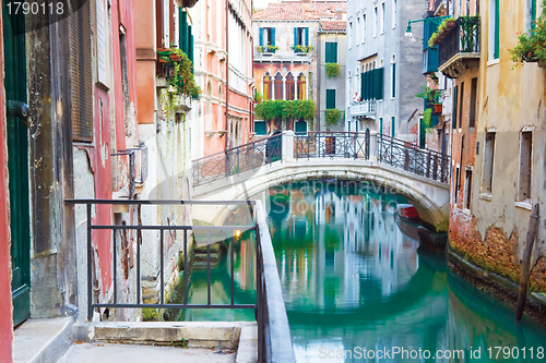 Image of Bridge and canal in Venice