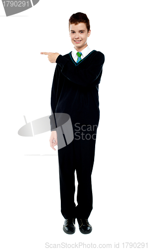 Image of Full length portrait of attractive school boy