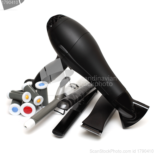 Image of Barber tools - beauty salon accessory isolated