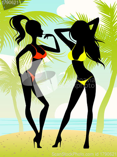 Image of Girls on the beach