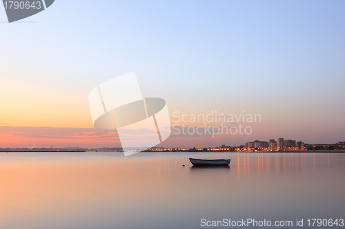 Image of Sunser on Tejo river.