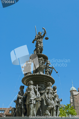 Image of Fountain of the Virtues in Nuremberg