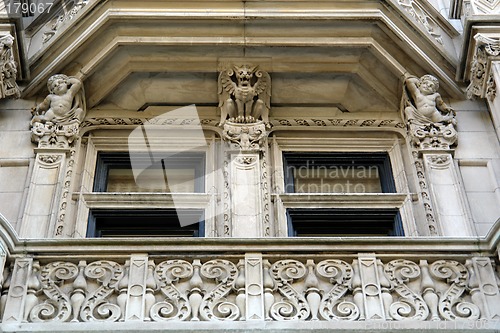 Image of Detail of elaborate mansion
