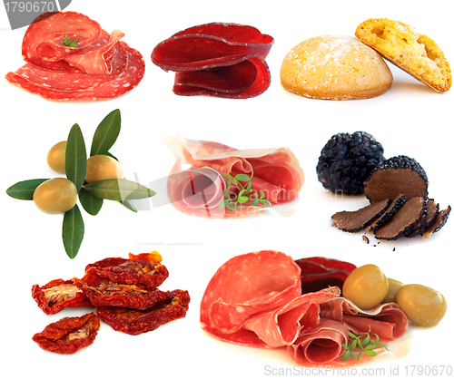 Image of Italian cuisine - gourmet food, antipasti