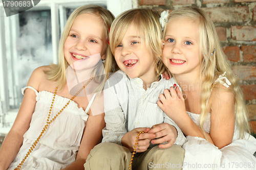 Image of Happy children - kids friends