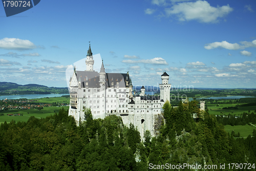 Image of Neuschwanstein Castle, Bavaria, Germany - spring landscape