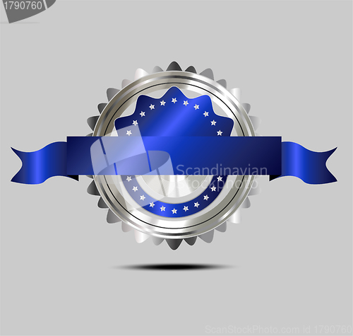 Image of Empty glossy market label/emblem