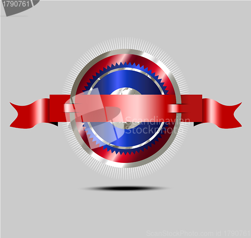 Image of Empty glossy market label/emblem