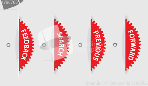 Image of 	Rotable vector navigation elements set