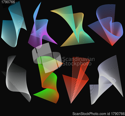 Image of 3D spirals set 