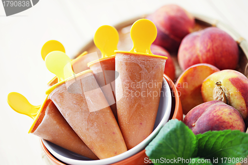 Image of peach ice cream