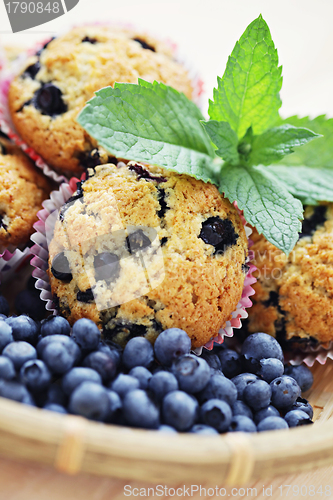 Image of mascarpone and blueberry muffins