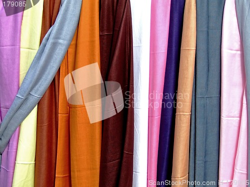 Image of Colorful scarves