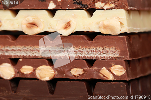 Image of Stack of chocolate