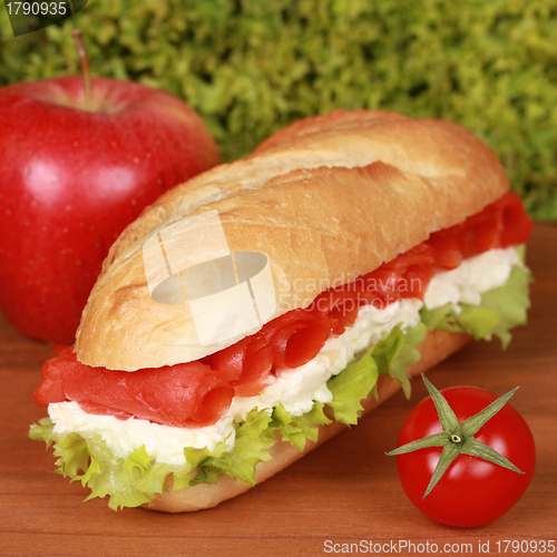 Image of Sandwich with smoked salmon