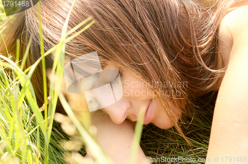 Image of sleeping woman