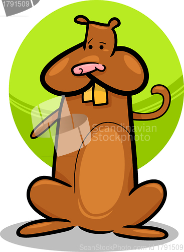 Image of cartoon doodle of cute hamster
