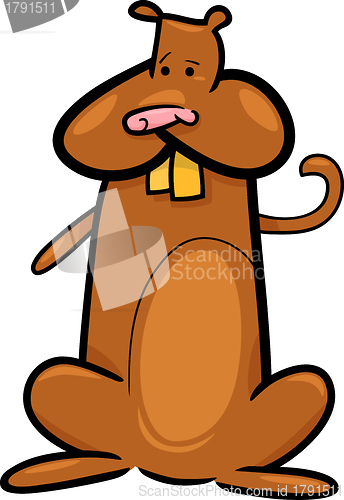 Image of cartoon doodle of cute hamster