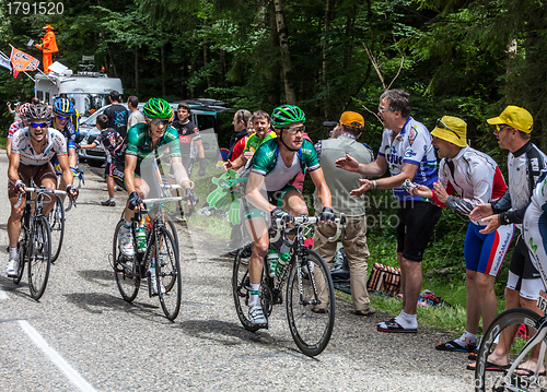 Image of The Cyclist Thomas Voeckler Climbing Col du Granier