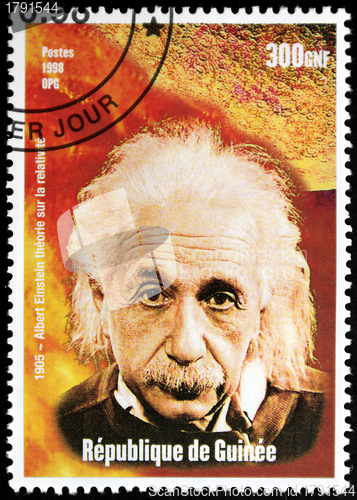 Image of Einstein - Guinea Stamp