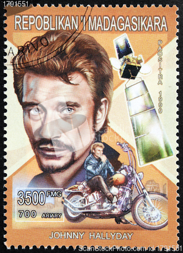 Image of Johnny Hallyday Stamp