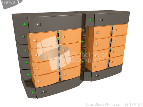 Image of Dual Server - Orange