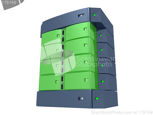 Image of Dual Server - Green