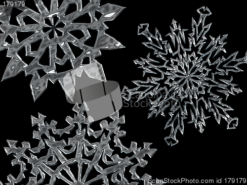 Image of Snowflake Background 03