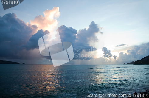 Image of Beautiful sunset in Thailand