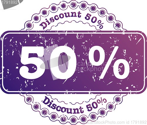 Image of Stamp Discount fifty percent