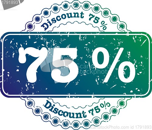 Image of Stamp Discount seventy five percent