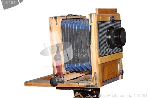 Image of Old wooden camera