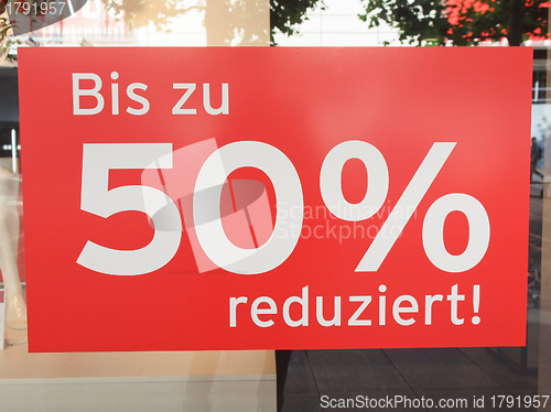Image of Sales discount sign