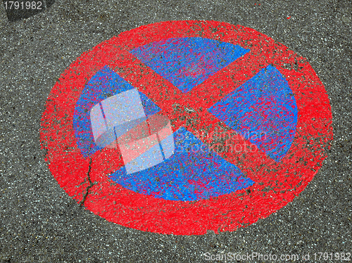 Image of No parking sign