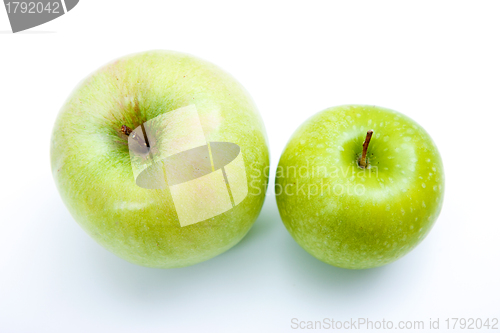 Image of Two green apples