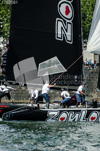 Image of ZouLou compete in the Extreme Sailing Series