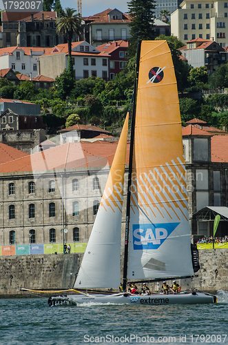 Image of SAP Extreme Sailing Team compete in the Extreme Sailing Series