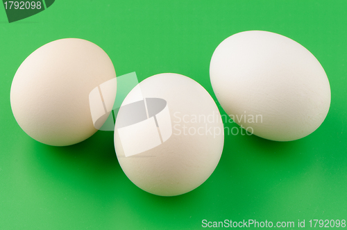 Image of Three brown eggs