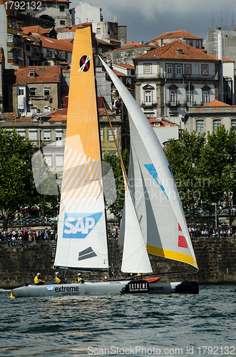 Image of SAP Extreme Sailing Team compete in the Extreme Sailing Series