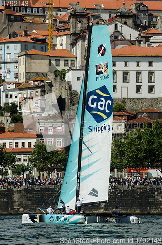 Image of GAC Pindar compete in the Extreme Sailing Series