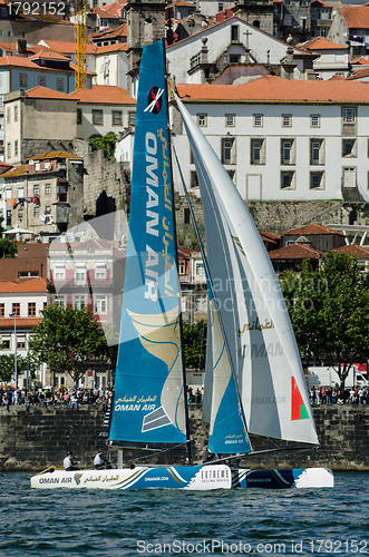 Image of Oman Air compete in the Extreme Sailing Series