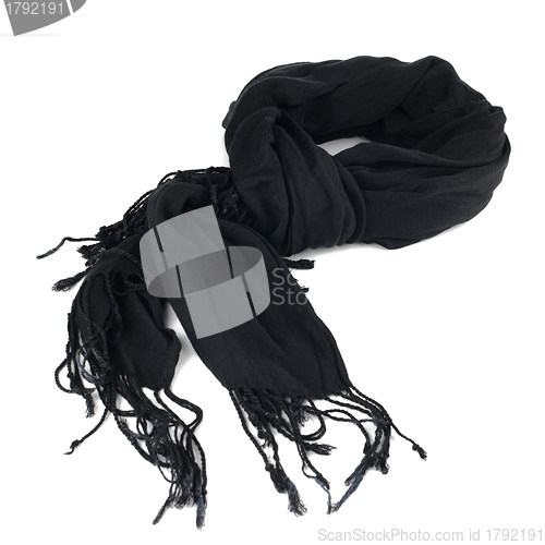Image of Warm scarf in black 
