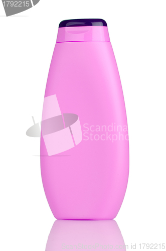 Image of Pink shampoo bottle 