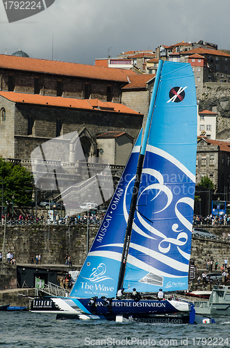 Image of The Wave - Muscat compete in the Extreme Sailing Series