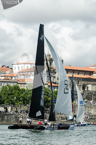 Image of ZouLou compete in the Extreme Sailing Series